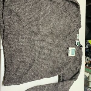 REI Men's V-Neck Sweater Gray Heather